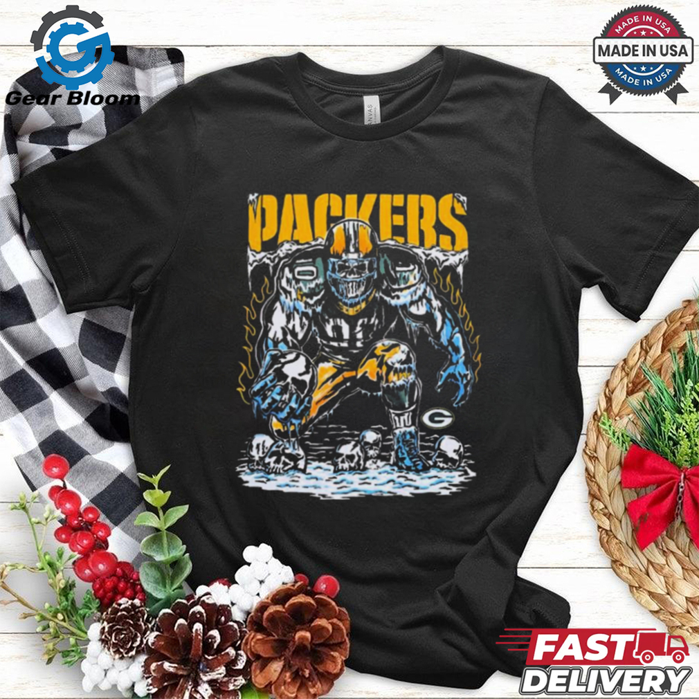 Official Warren Lotas x Green Bay Packers Skeleton NFL Football t shirt Official Warren Lotas x Green Bay Packers Skeleton NFL Football t shirt