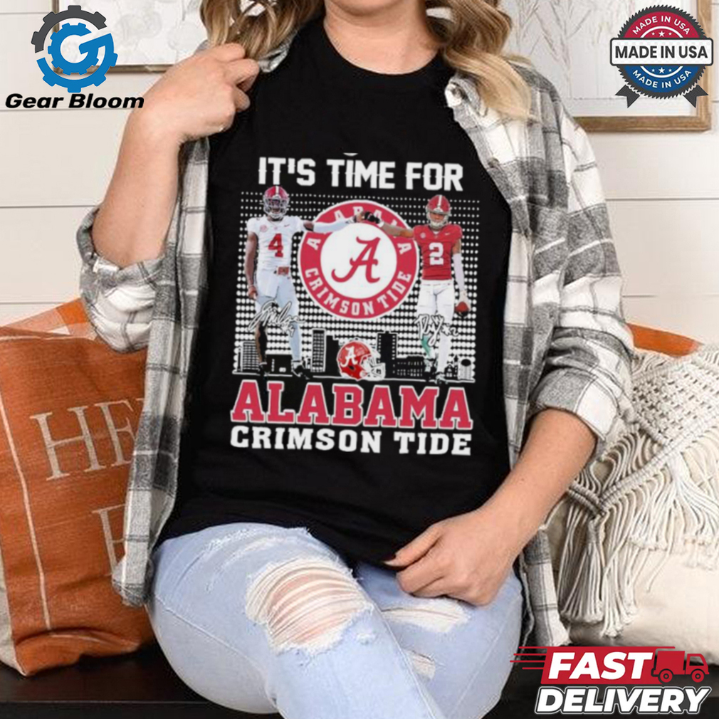 Original Ryan Williams And Jalen Milroe It’s Time For Alabama Crimson Tide Christmas shirt Original Ryan Williams And Jalen Milroe It’s Time For Alabama Crimson Tide Christmas shirt