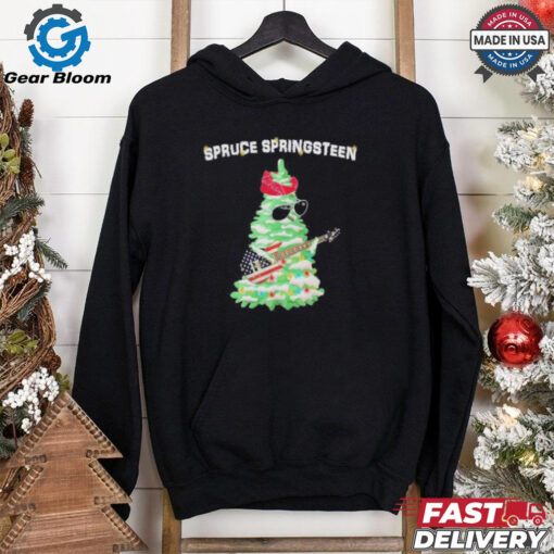 Original Spruce Springsteen Christmas Tree Playing Guitar Shirt