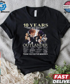 Outlander 10 years 2014 2024 thank you for the memories signatures shirt