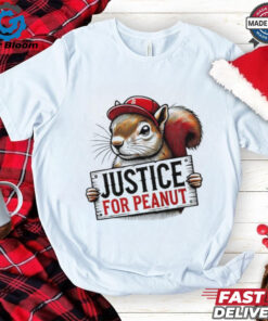 Peanut Squirrel Red Hat Justice For Peanut shirt