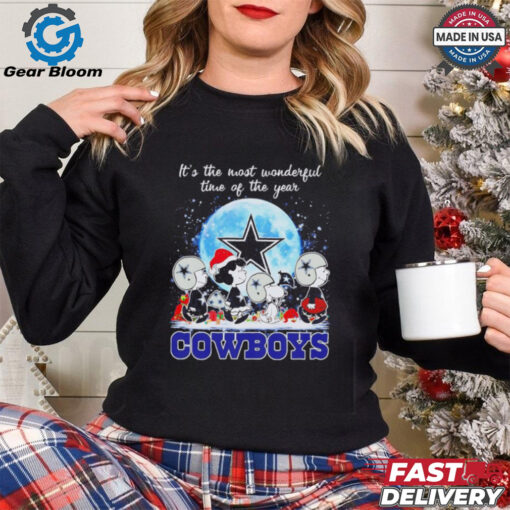 Peanuts Cowboys it’s the most wonderful time of the year Christmas shirt