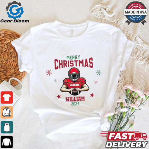 Personalized Football Player Christmas shirt
