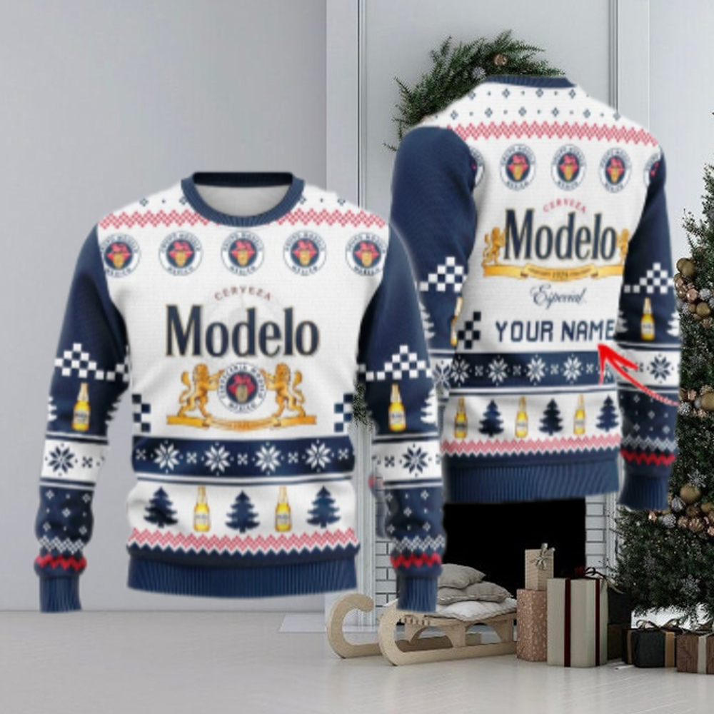 Personalized Modelo Negra Classic Ugly Christmas Sweater Personalized Modelo Negra Classic Ugly Christmas Sweater