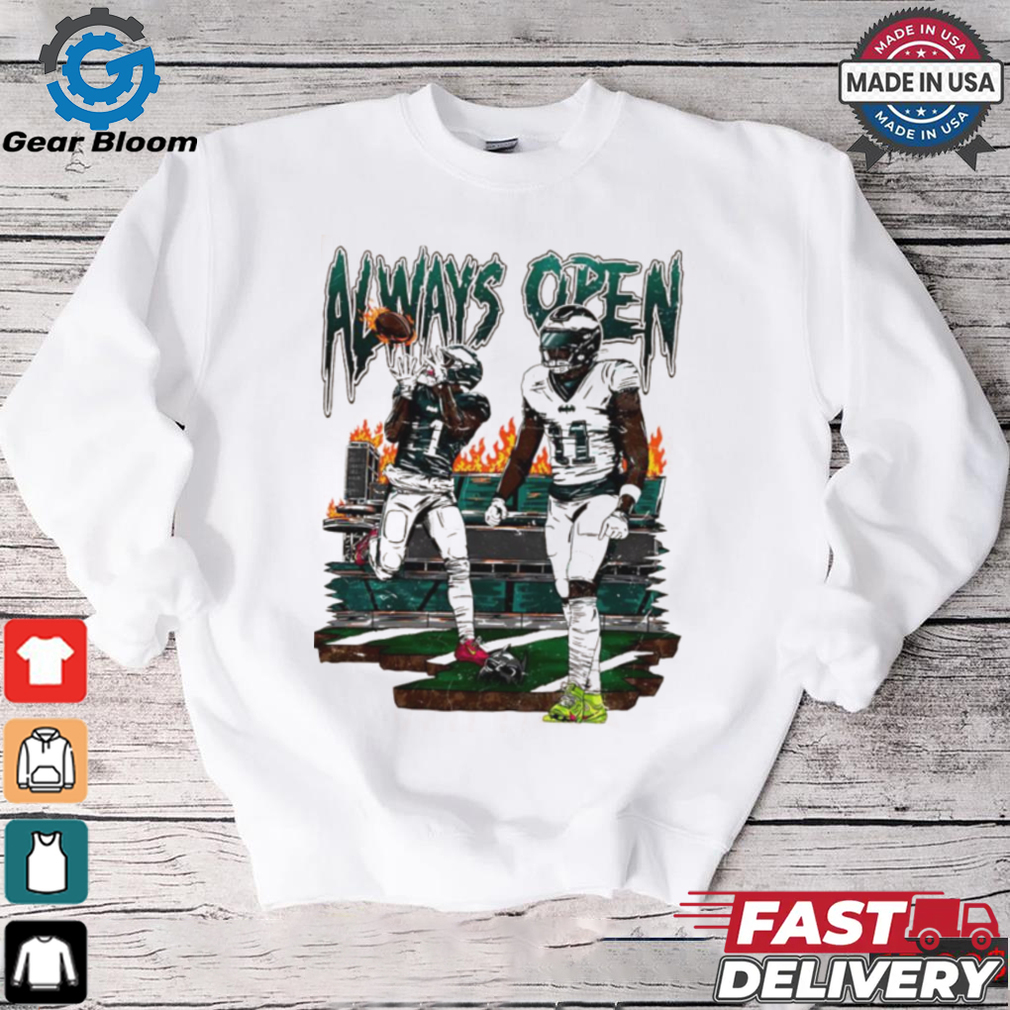 Philadelphia Eagles AJ Brown stadium graphic shirt Philadelphia Eagles AJ Brown stadium graphic shirt