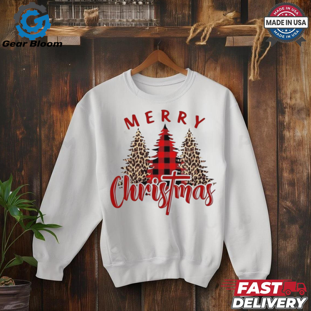 Pine Tree Leopard Merry Christmas 2024 Shirt Pine Tree Leopard Merry Christmas 2024 Shirt