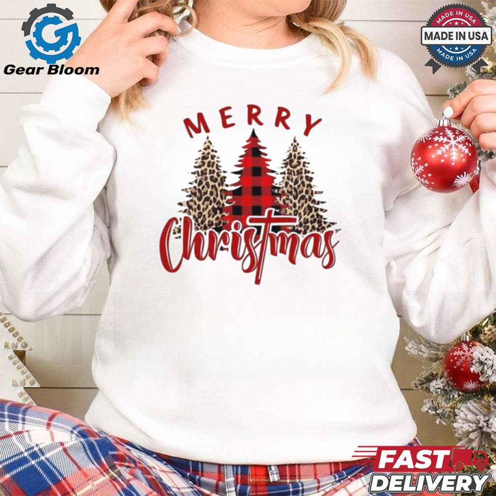 Pine Tree Leopard Merry Christmas 2024 Shirt Pine Tree Leopard Merry Christmas 2024 Shirt