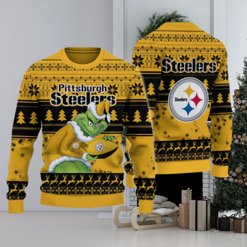 Pittsburgh Steelers Grinch Ugly Christmas Sweater Pittsburgh Steelers Grinch Ugly Christmas Sweater