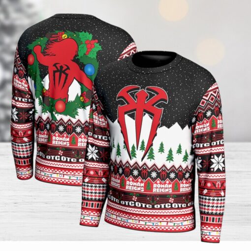 ProSphere Black Roman Reigns Holiday Sweater