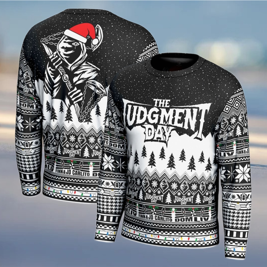 ProSphere Black The Judgment Day Holiday Sweater ProSphere Black The Judgment Day Holiday Sweater