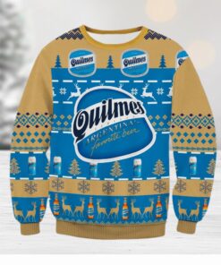 Quilmes Argentina Beer 3D Christmas Ugly Sweater