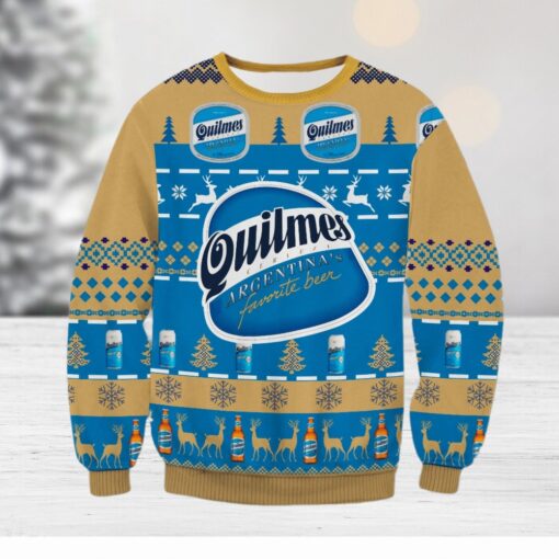 Quilmes Argentina Beer 3D Christmas Ugly Sweater