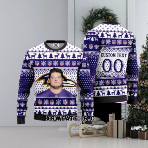 Roger Rosengarten Baltimore Ravens Football Christmas Sweaters