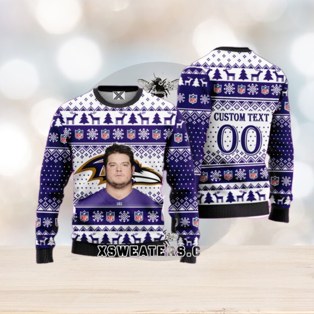 Roger Rosengarten Baltimore Ravens Football Christmas Sweaters Roger Rosengarten Baltimore Ravens Football Christmas Sweaters