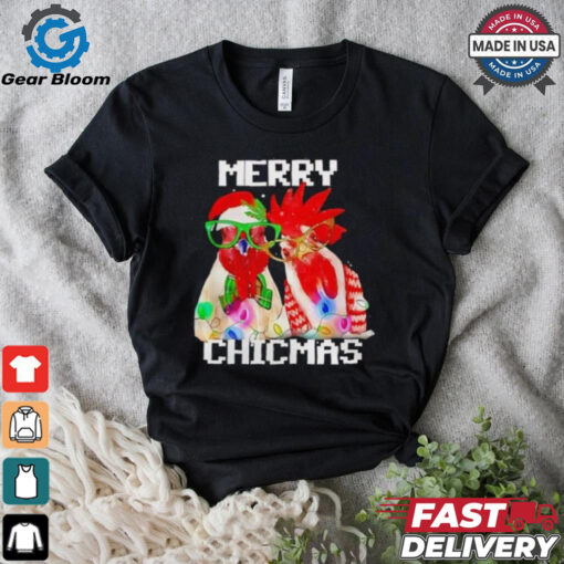 Rooster Santa Merry Chicmas shirt