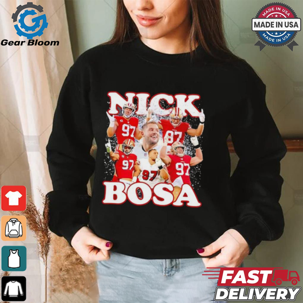 San Francisco 49ers Nick Bosa “Niners Collage” shirt San Francisco 49ers Nick Bosa “Niners Collage” shirt