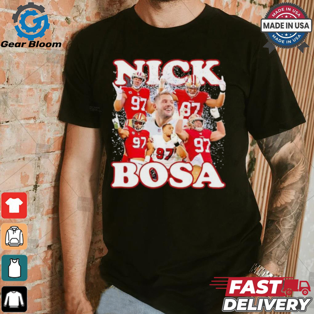 San Francisco 49ers Nick Bosa “Niners Collage” shirt San Francisco 49ers Nick Bosa “Niners Collage” shirt