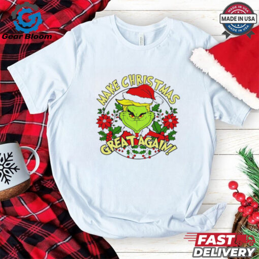Santa Grinch Trump Greench 2024 Make Christmas Great again shirt