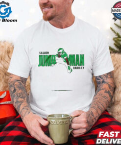 Saquon Barkley Jump Man fly eagle fly shirt