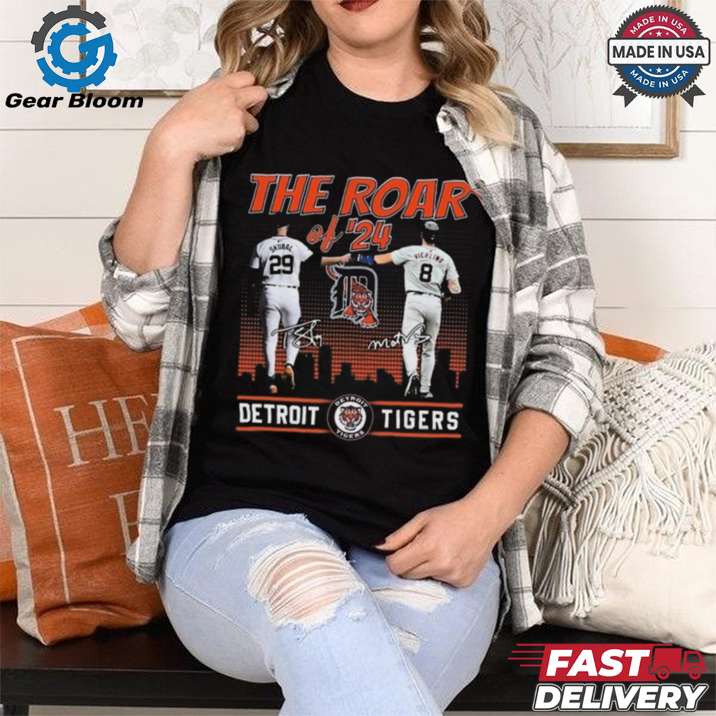 Skubal And Vierling The Roar Of 24 Detroit Tigers Signatures Shirt Skubal And Vierling The Roar Of 24 Detroit Tigers Signatures Shirt