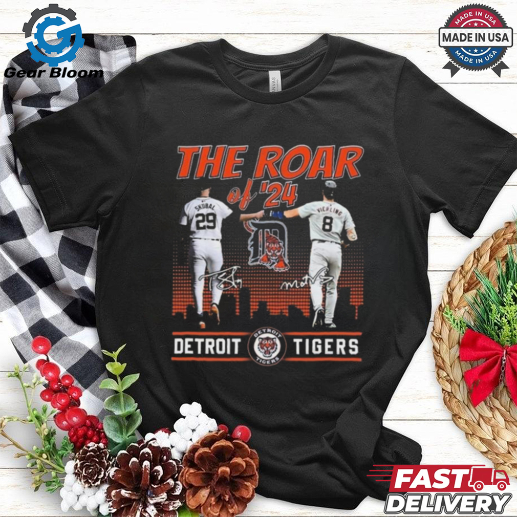 Skubal And Vierling The Roar Of 24 Detroit Tigers Signatures Shirt Skubal And Vierling The Roar Of 24 Detroit Tigers Signatures Shirt