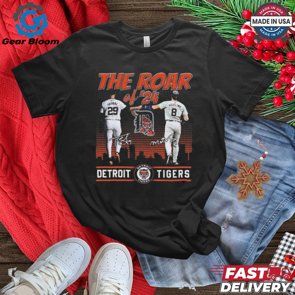 Skubal And Vierling The Roar Of 24 Detroit Tigers Signatures Shirt Skubal And Vierling The Roar Of 24 Detroit Tigers Signatures Shirt