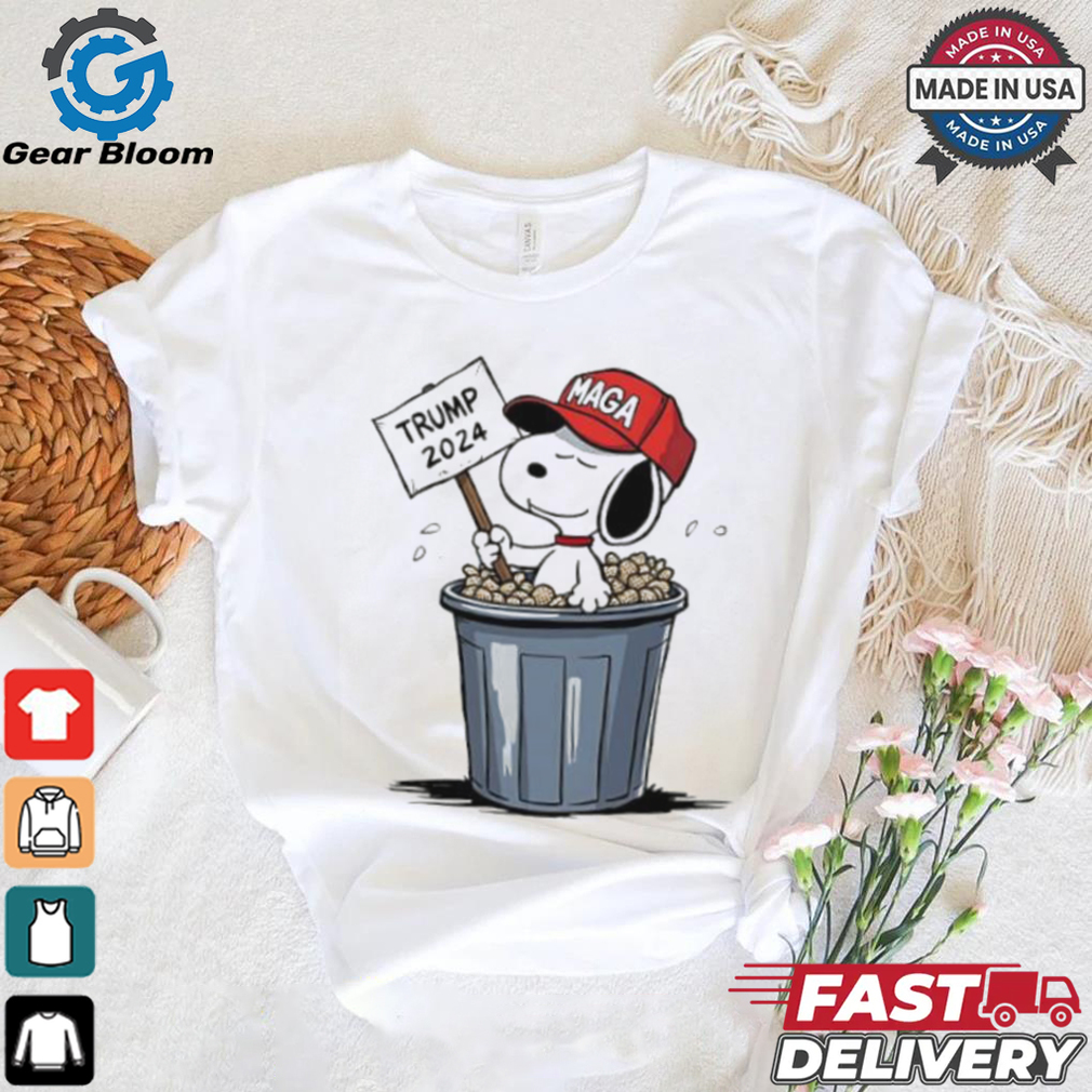 Snoopy in the trash hat MAGA Trump 2024 shirt Snoopy in the trash hat MAGA Trump 2024 shirt
