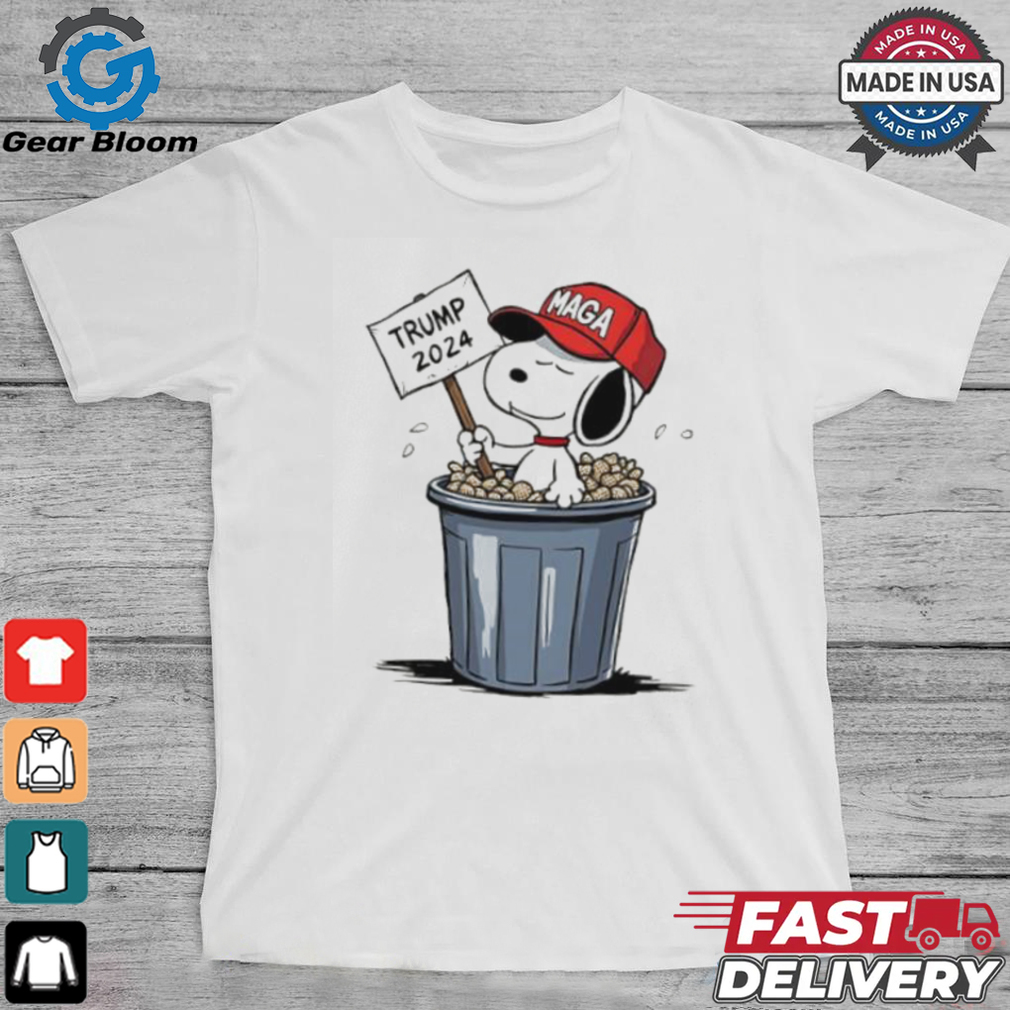 Snoopy in the trash hat MAGA Trump 2024 shirt Snoopy in the trash hat MAGA Trump 2024 shirt