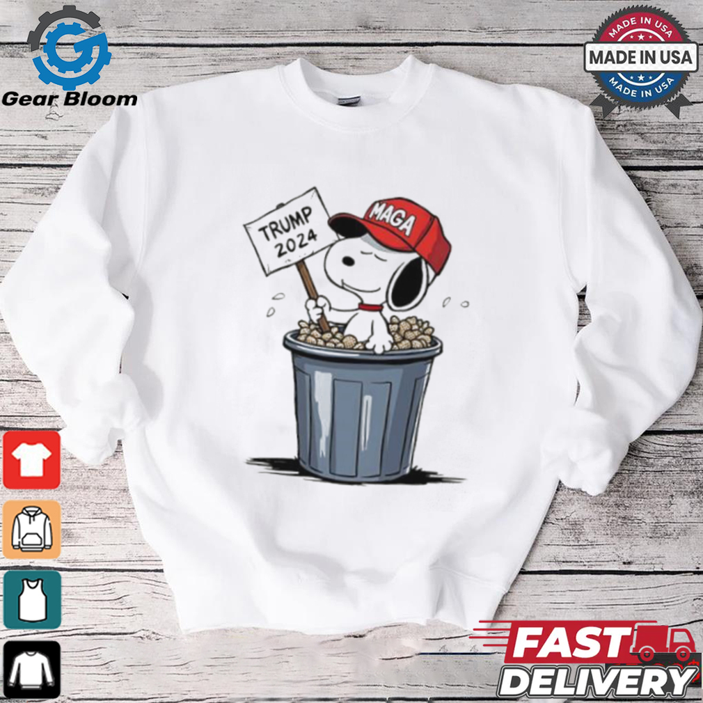 Snoopy in the trash hat MAGA Trump 2024 shirt Snoopy in the trash hat MAGA Trump 2024 shirt