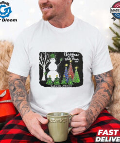 Snowman Christmas on the white river 2024 shirt