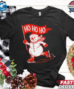 Snowman ice skating Christmas shirt