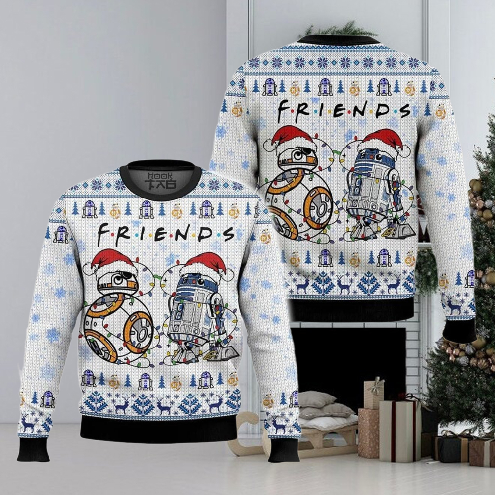 Star Wars R2 D2 & BB 8 Friends Ugly Sweater, Star Wars Christmas Shirt, Disney Xmas Sweatshirt, Holiday Gift, Gift For Friends Star Wars R2 D2 & BB 8 Friends Ugly Sweater, Star Wars Christmas Shirt, Disney Xmas Sweatshirt, Holiday Gift, Gift For Friends