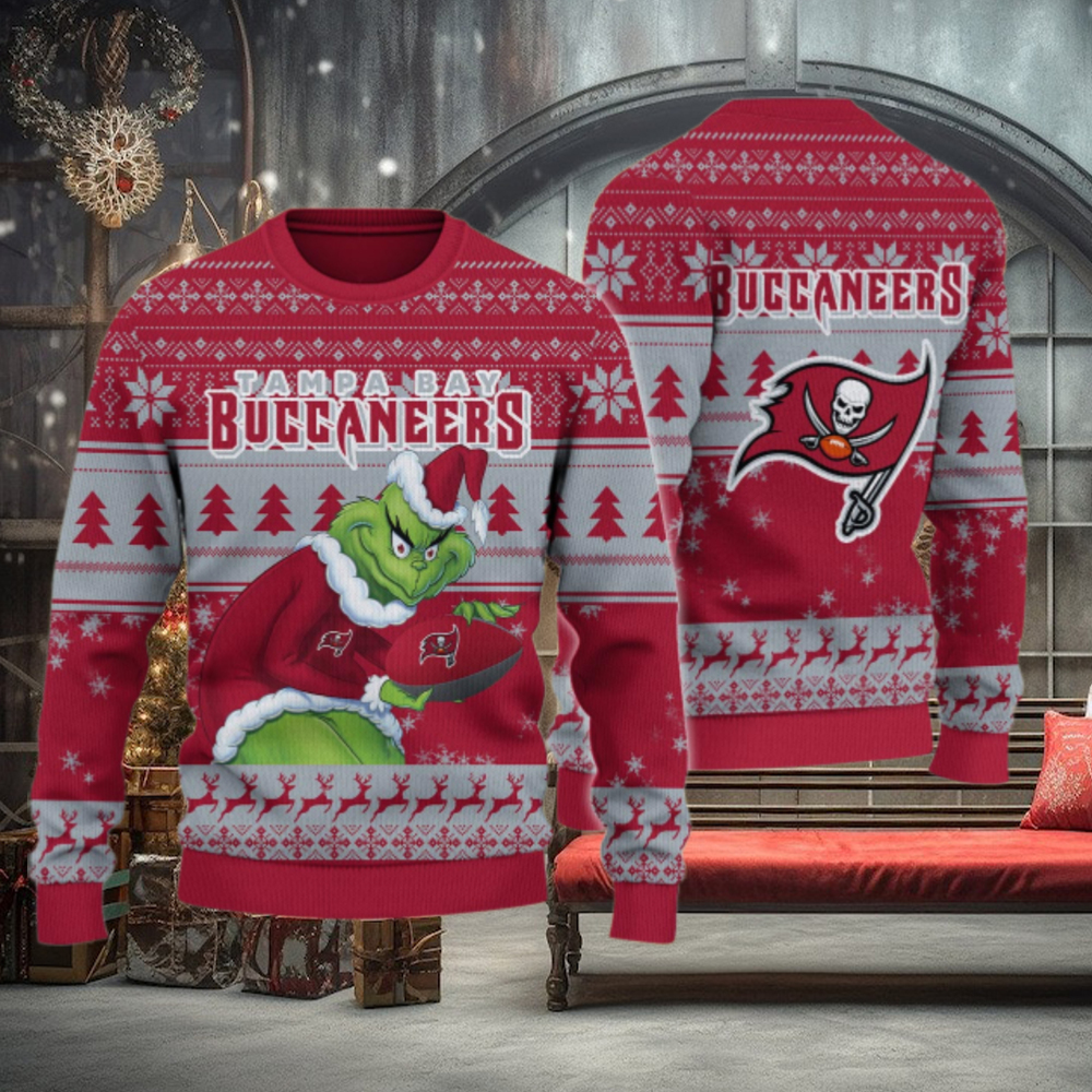 Tampa Bay Buccaneers Grinch Ugly Christmas Sweater Tampa Bay Buccaneers Grinch Ugly Christmas Sweater