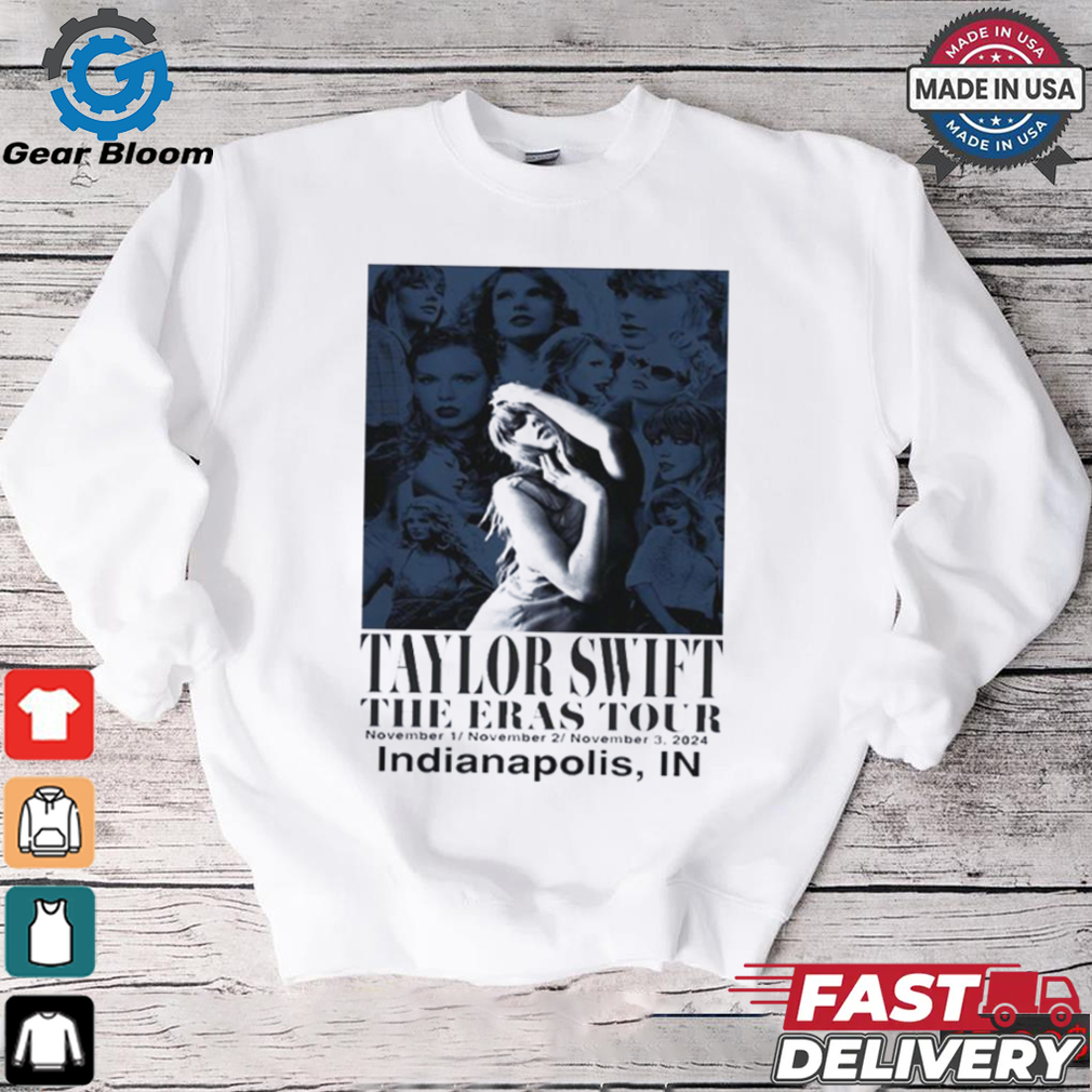 Taylor Swift The Eras Tour At Lucas Oil Stadium In Indianapolis IN On Nov 1 3 2024 T Shirt Taylor Swift The Eras Tour At Lucas Oil Stadium In Indianapolis IN On Nov 1 3 2024 T Shirt