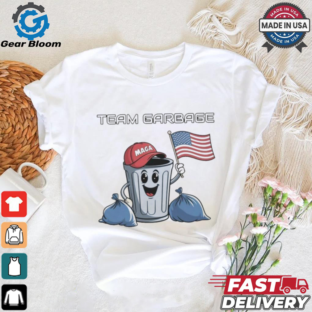 Team Garbage MAGA Trash Can Flag Shirt Team Garbage MAGA Trash Can Flag Shirt