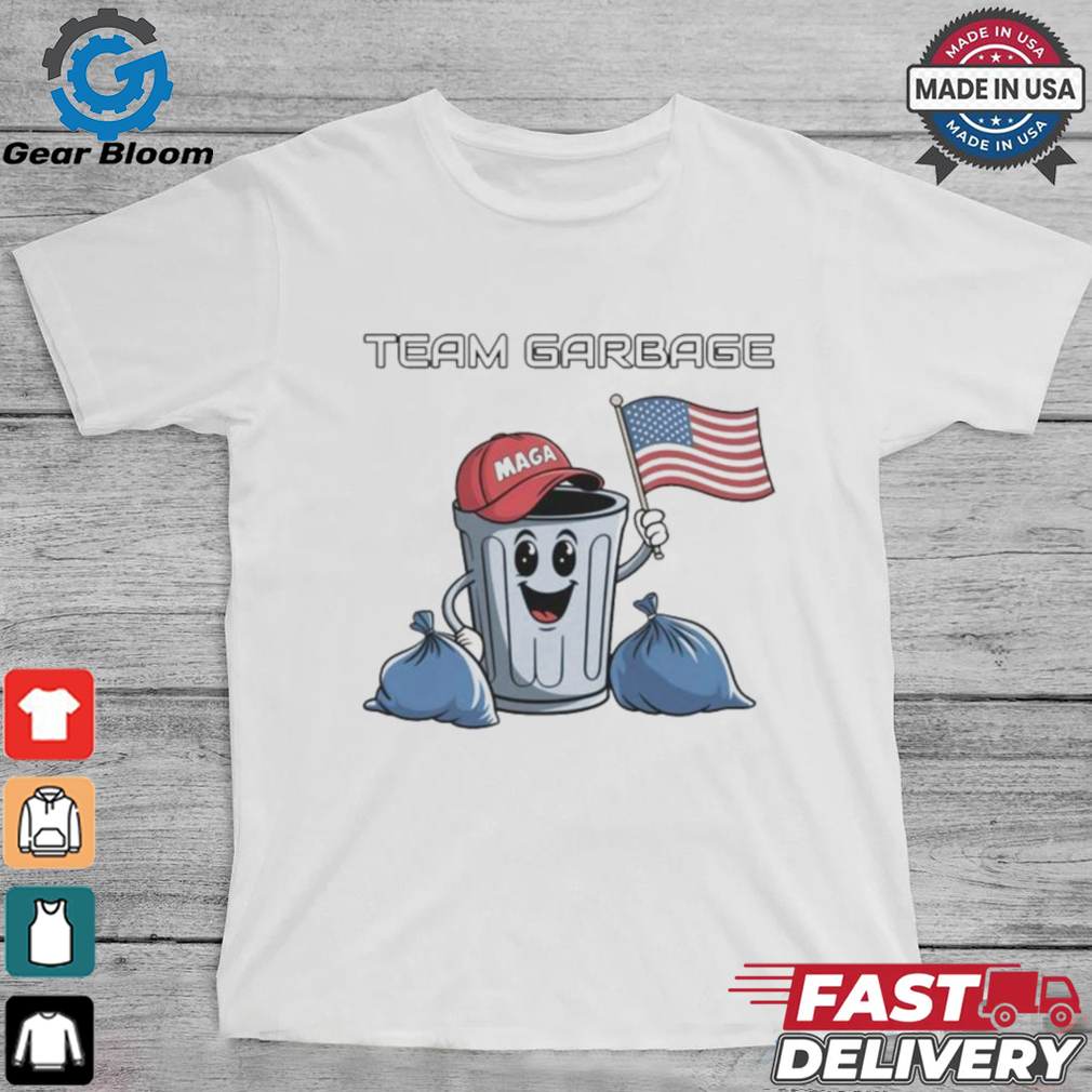 Team Garbage MAGA Trash Can Flag Shirt Team Garbage MAGA Trash Can Flag Shirt