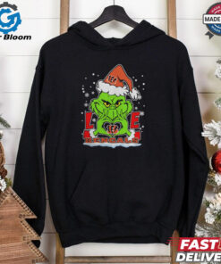 The Grinch Love Heart 2024 Cincinnati Bengals Football Christmas Shirt