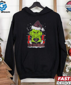 The Grinch Love Heart 2024 Virginia Tech Hokies Football Christmas Shirt
