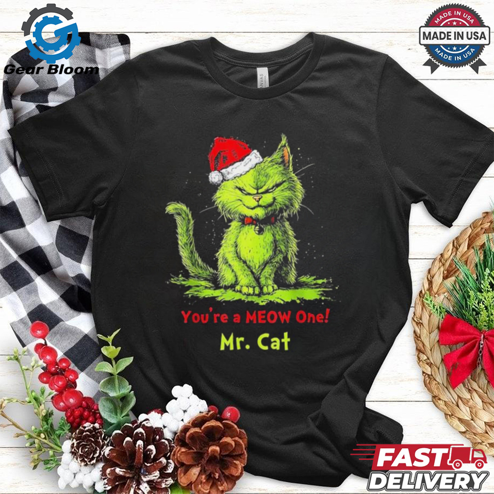 The Grinch Mr Cat You’re A Meow One Christmas 2024 T Shirts The Grinch Mr Cat You’re A Meow One Christmas 2024 T Shirts