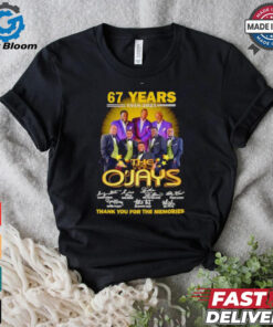 The O’Jays 67 years 1958 2025 thank you for the memories signatures shirt