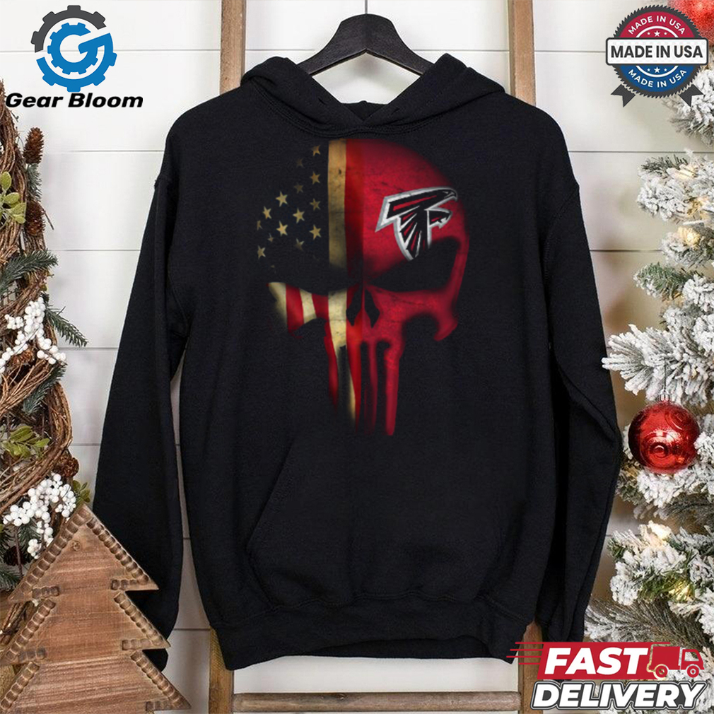 The Punisher Skull Flag Atlanta Falcons T Shirt The Punisher Skull Flag Atlanta Falcons T Shirt