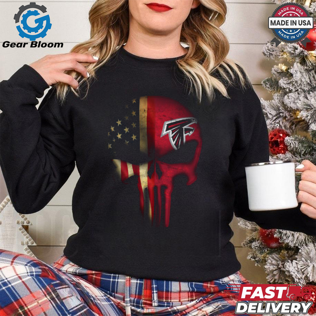 The Punisher Skull Flag Atlanta Falcons T Shirt The Punisher Skull Flag Atlanta Falcons T Shirt
