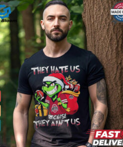 They Hate Us Because They Ain’t Us Grinch Vs Ohio State Buckeyes Football Christmas Shirt