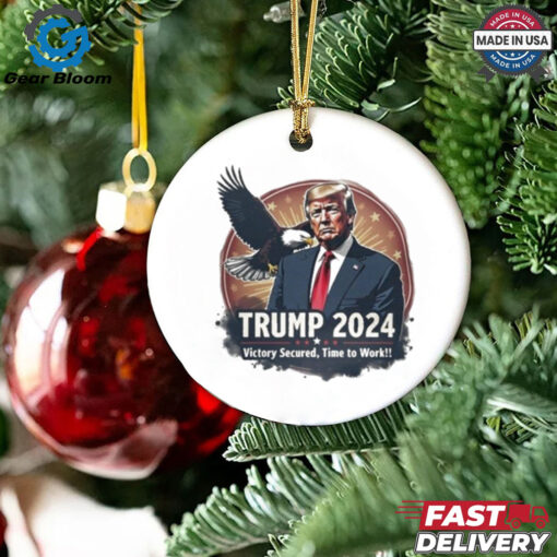 Trump 2024 Eagle Victory Secured Time to Work Shirt