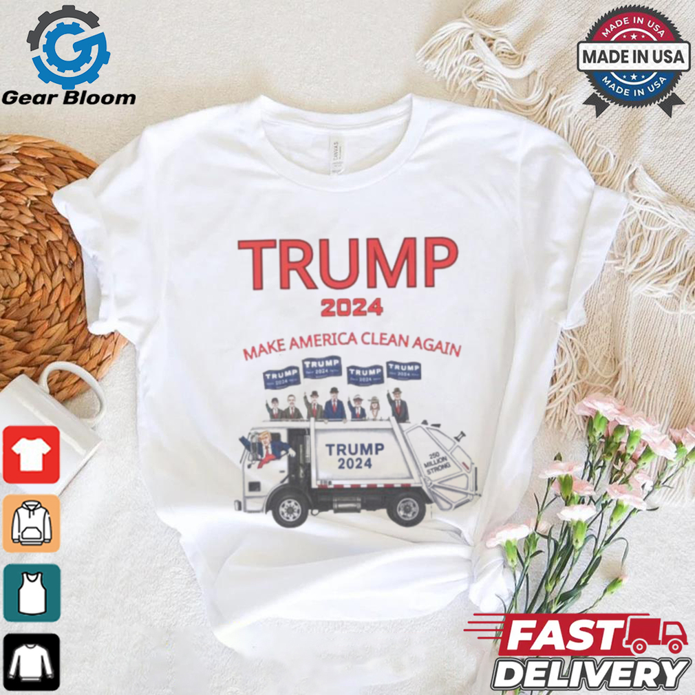Trump 2024 garbage truck make America clean again shirt Trump 2024 garbage truck make America clean again shirt