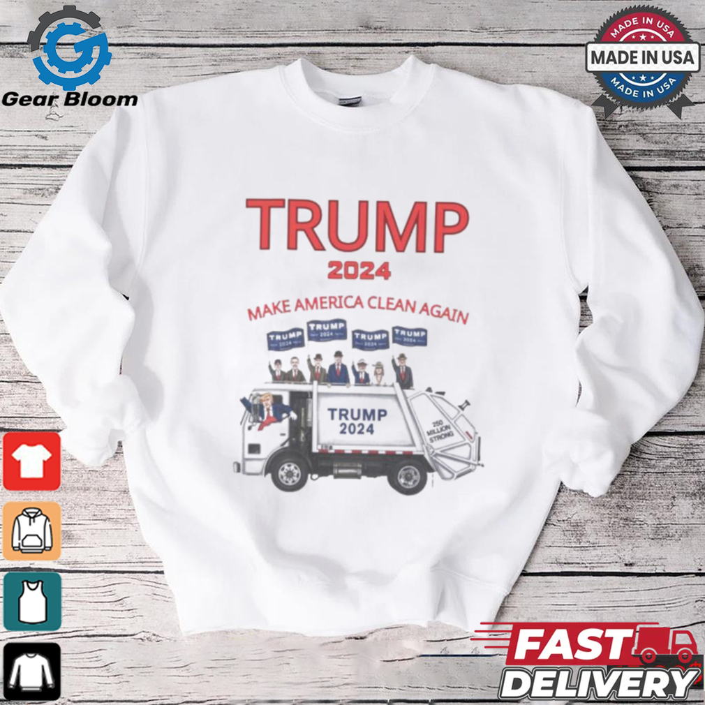 Trump 2024 garbage truck make America clean again shirt Trump 2024 garbage truck make America clean again shirt