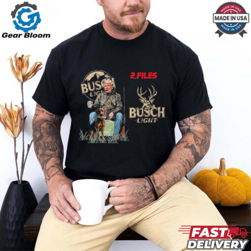 Trump Busch Light Beer Trump Hunting Camo Trump Dog Duck Waterfowl Shirt