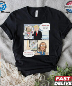Trump Buzz Aldrin is voting for me and Harris Neil Armstrong is voting for me shirt