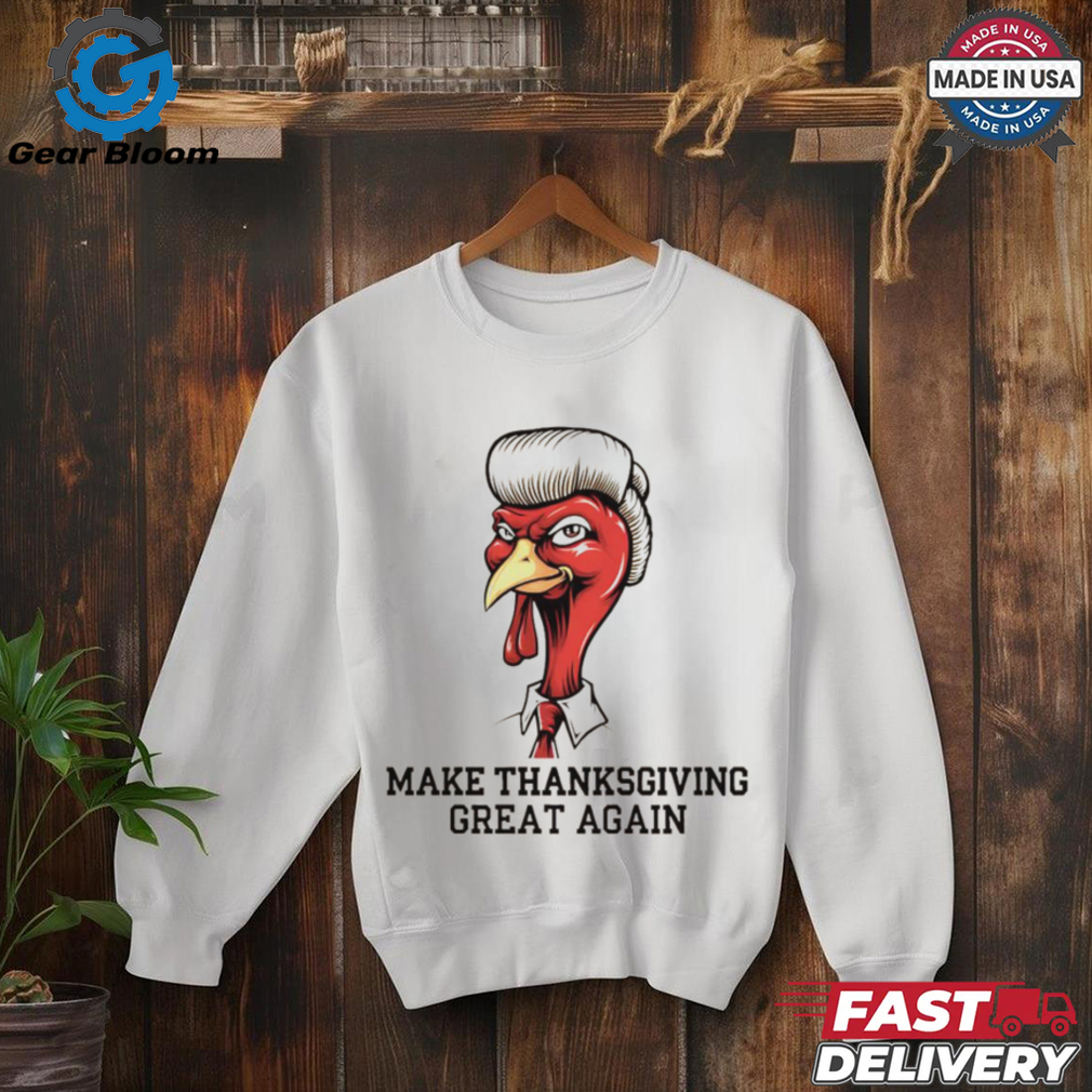 Trump with Turkey Make Thansgiving Great Again 2024 shirt Trump with Turkey Make Thansgiving Great Again 2024 shirt