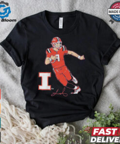 University of Illinois and The Brandr Group luke altmyer superstar pose shirt